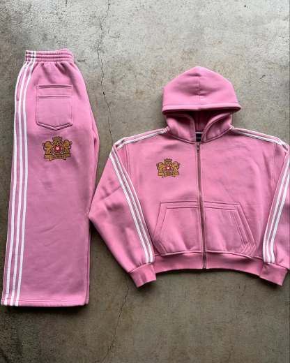 Zipper hoodie set