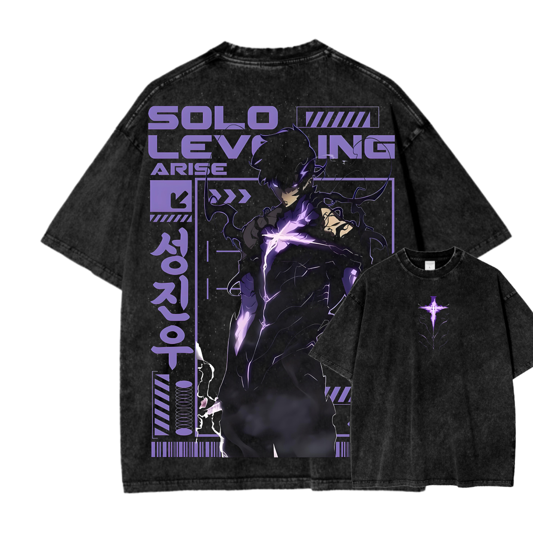 solo leveling Unisex Fit Washed T-Shirt 