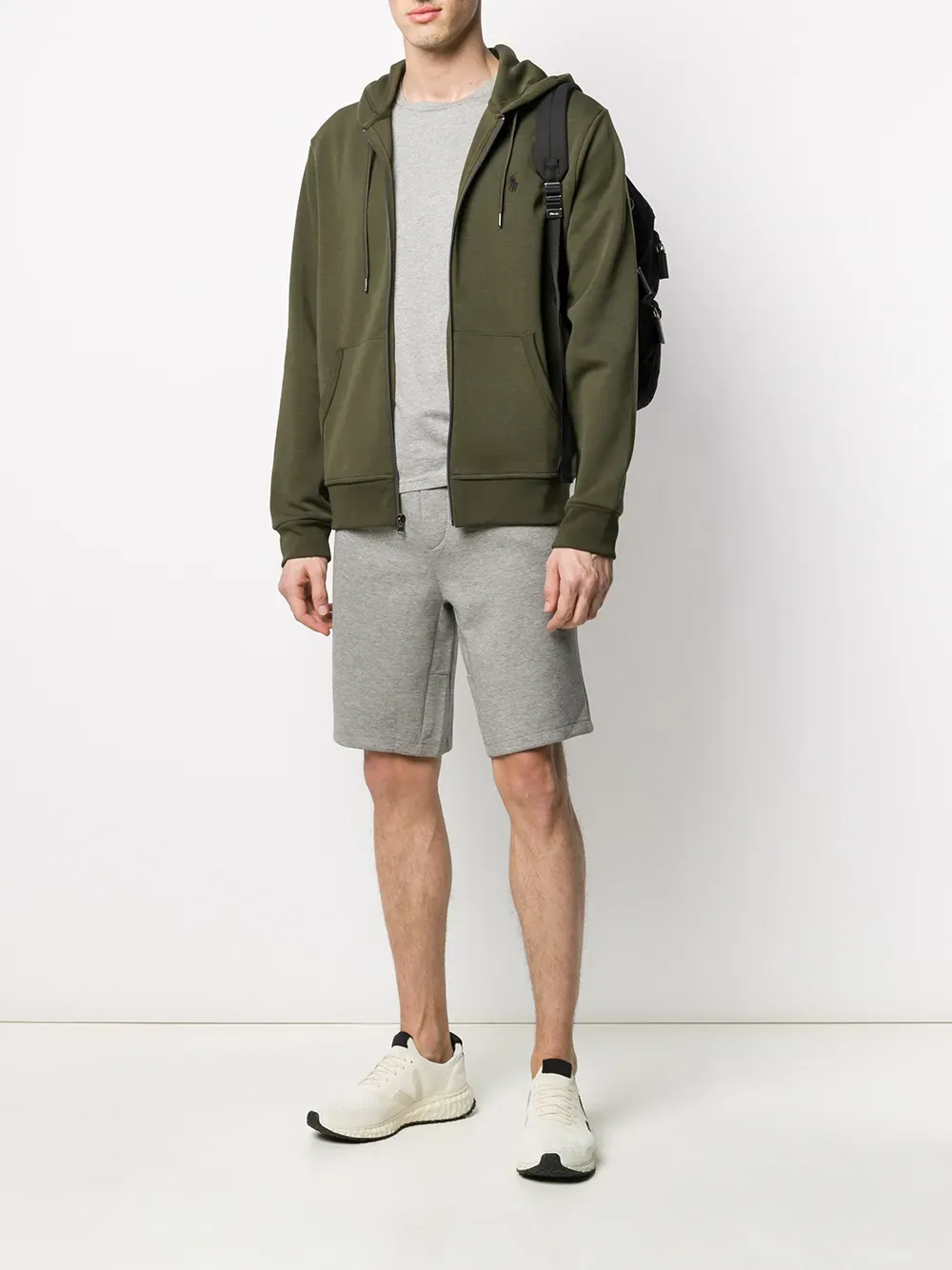 Polo Ralph Laurenzipped long-sleeved hoodie