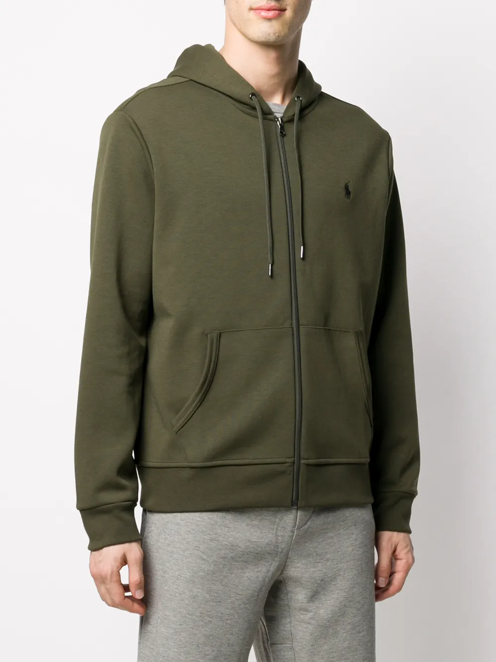 Polo Ralph Laurenzipped long-sleeved hoodie