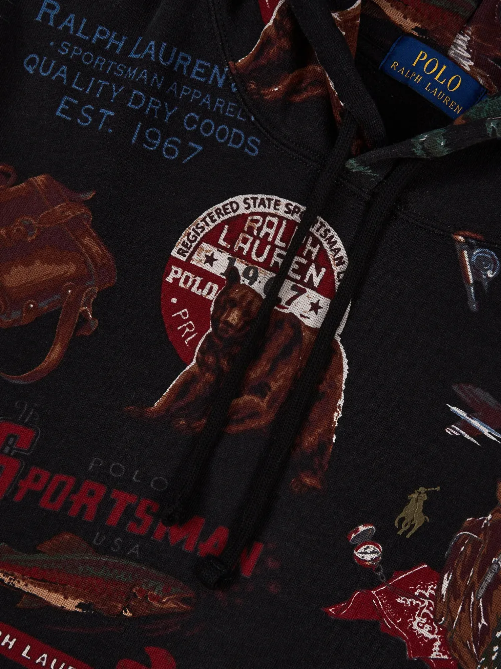 Polo Ralph Laurensportsman graphic hoodie