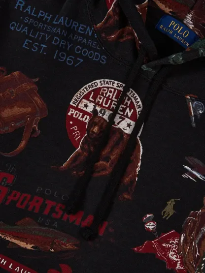 Polo Ralph Laurensportsman graphic hoodie