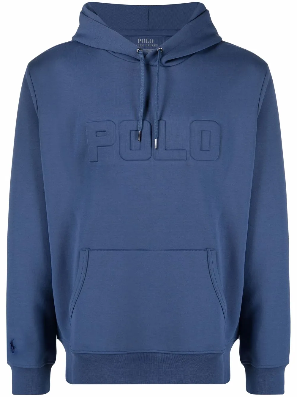 Polo Ralph Laurenembossed-logo drawstring hoodie