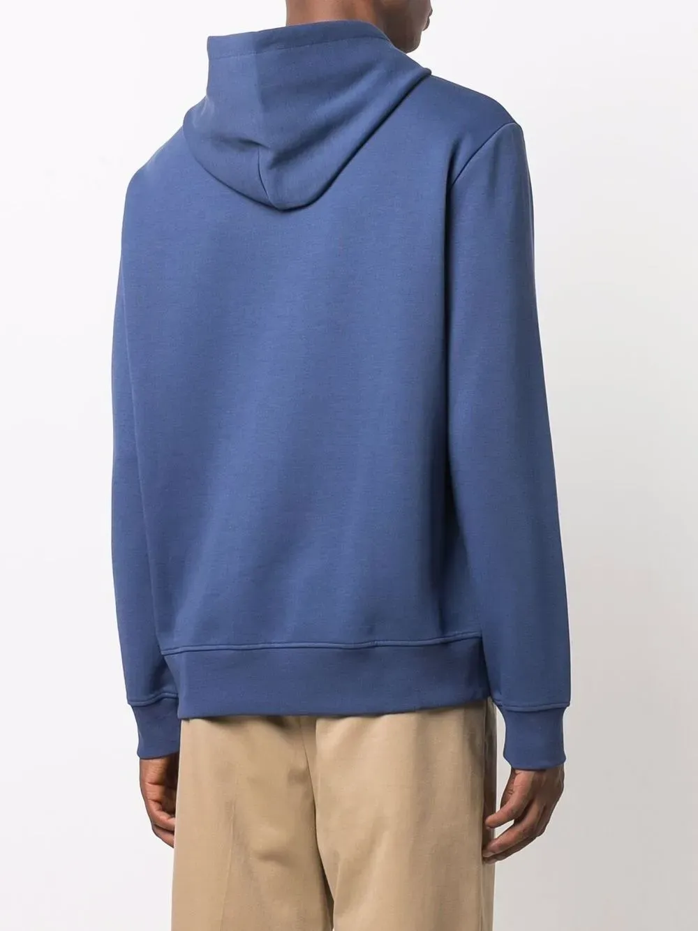 Polo Ralph Laurenembossed-logo drawstring hoodie