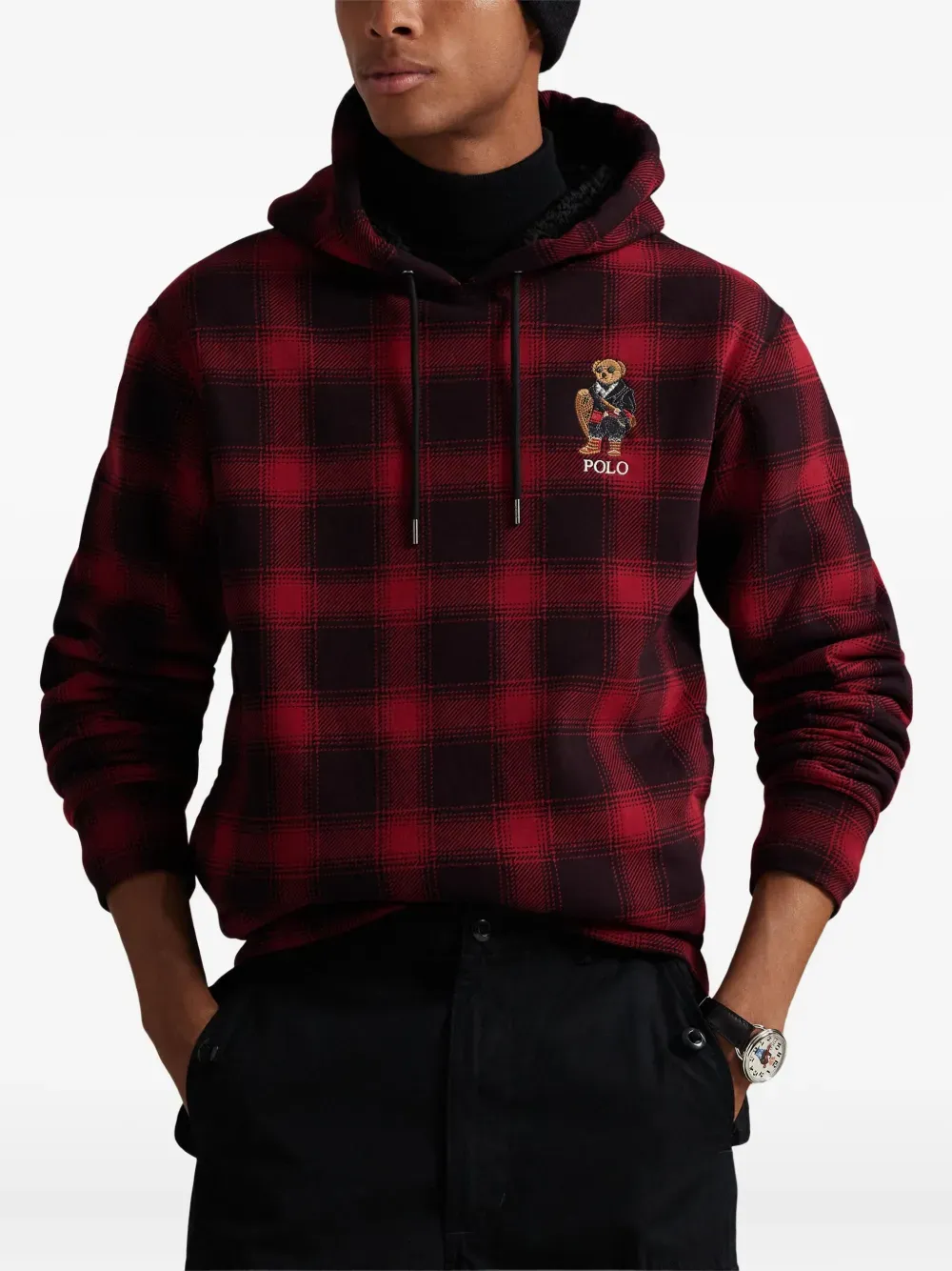 Polo Ralph Laurenplaid-pattern hoodie