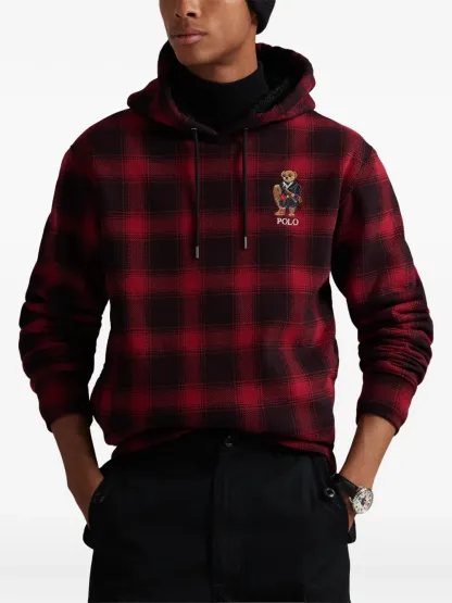 Polo Ralph Laurenplaid-pattern hoodie