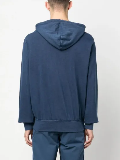 Polo Ralph Laurenlogo-embroidered zip-up drawstring hoodie