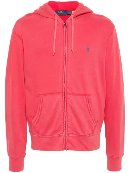 Polo Ralph LaurenPolo-Pony-motif zipped hoodie