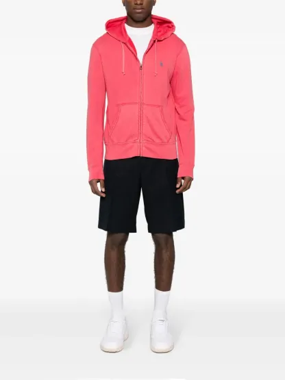 Polo Ralph LaurenPolo-Pony-motif zipped hoodie