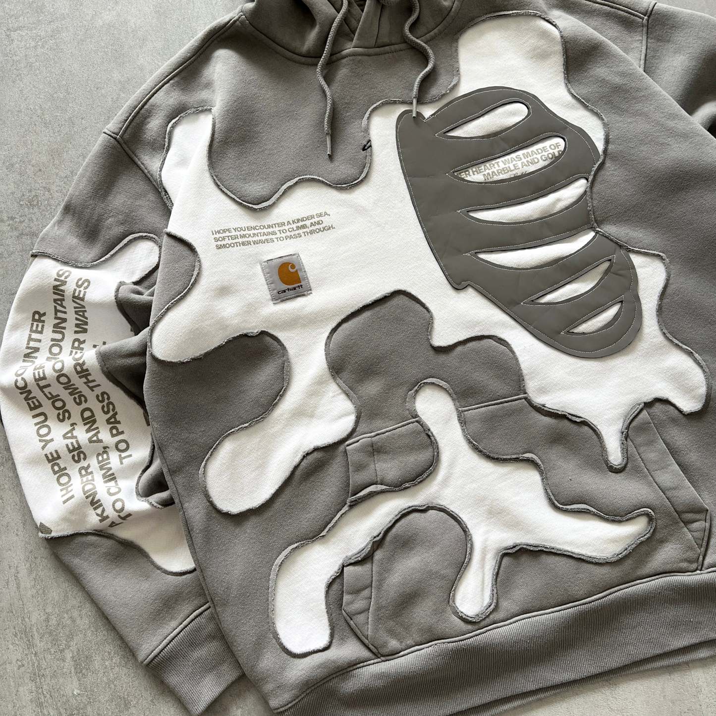 'BONES' REFLECTIVE HOODIE (M)