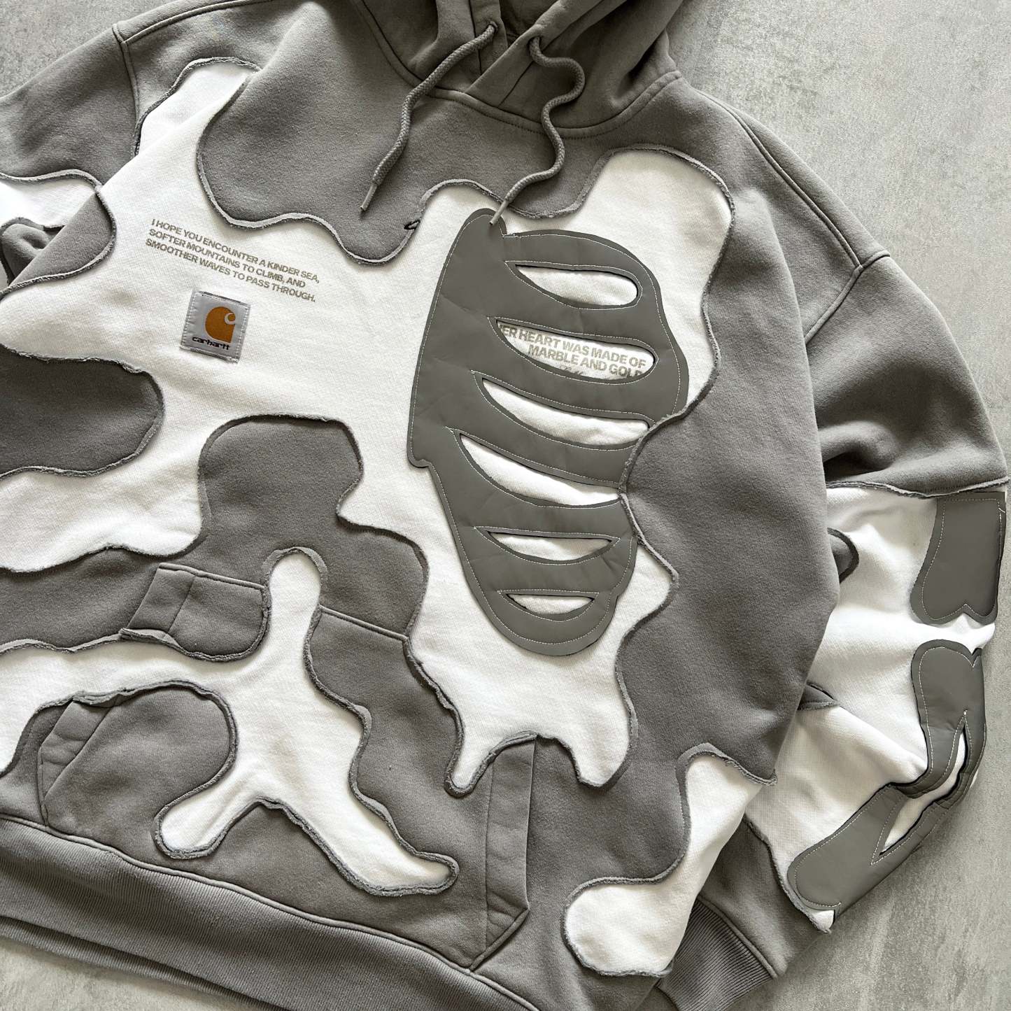 'BONES' REFLECTIVE HOODIE (M)