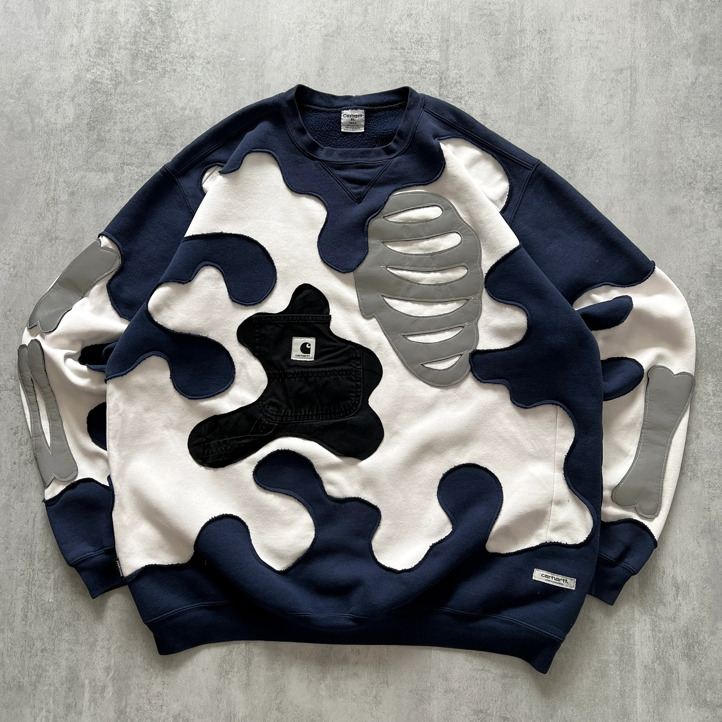 'BONES' REFLECTIVE SWEATSHIRT (XL)