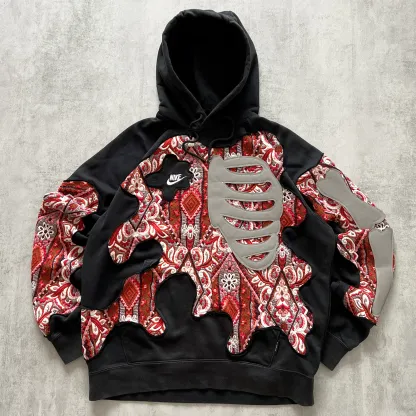 'BONES' REFLECTIVE HOODIE (L)