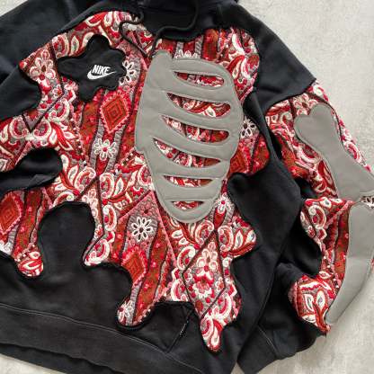 'BONES' REFLECTIVE HOODIE (L)