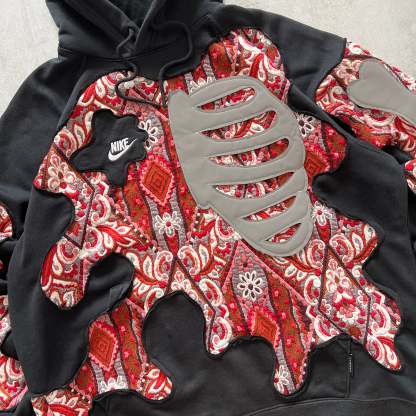 'BONES' REFLECTIVE HOODIE (L)