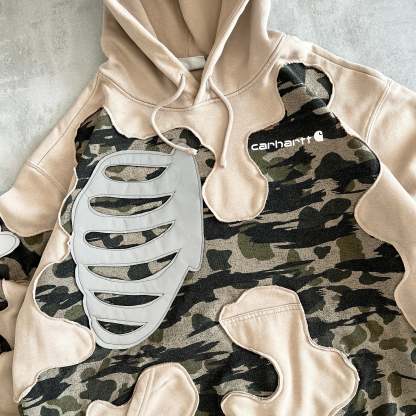 'BONES' REFLECTIVE HOODIE (L)