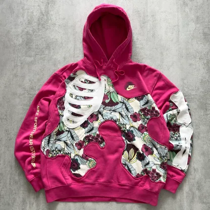 'FLOWERS & BONES' HOODIE (L)