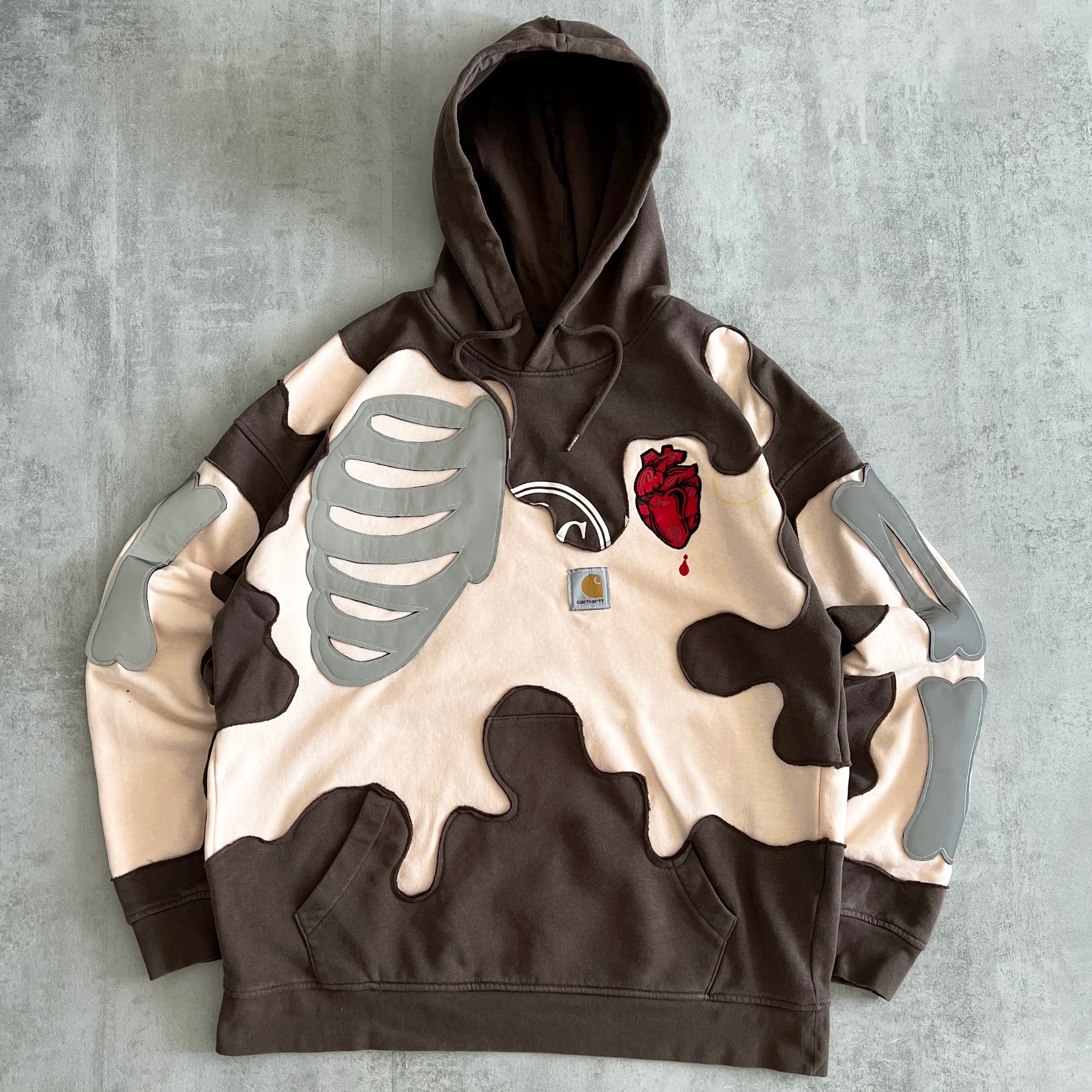 'BROKEN HEART CLUB' REFLECTIVE HOODIE (L)