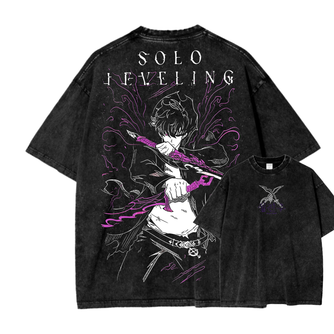 solo leveling Unisex Fit Washed T-Shirt 
