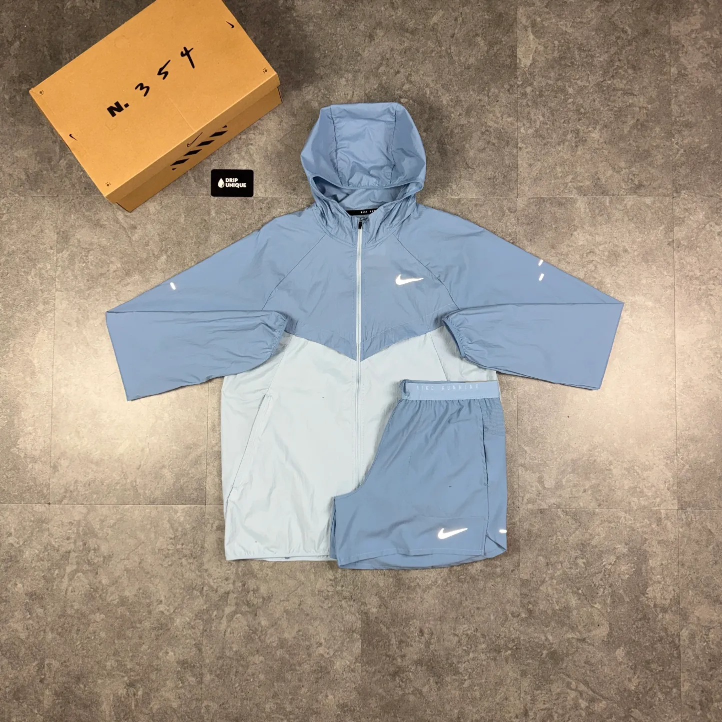 Nike Stride UV Windrunner Jacket Worn Blue