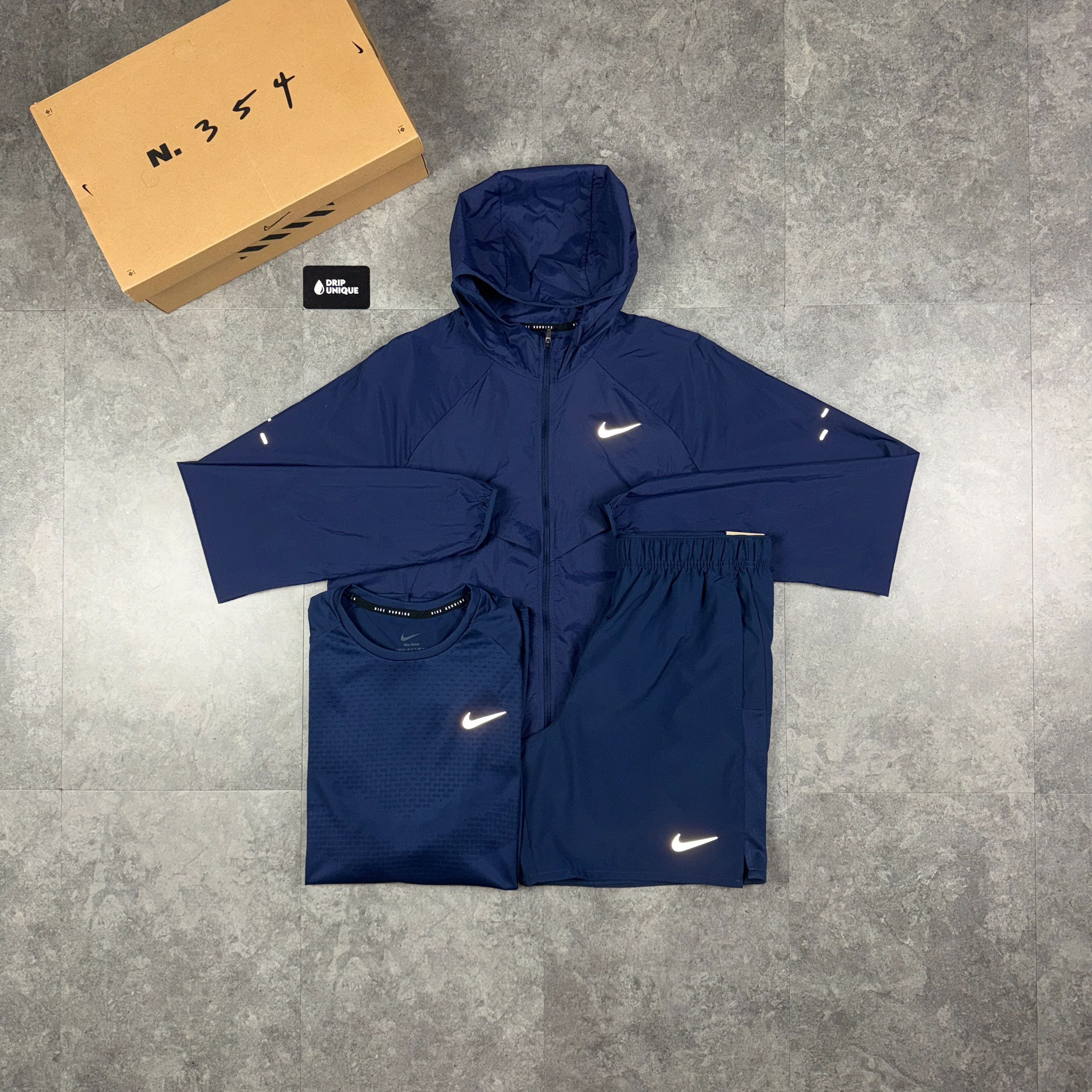 Nike Stride UV Windrunner Jacket Midnight Navy