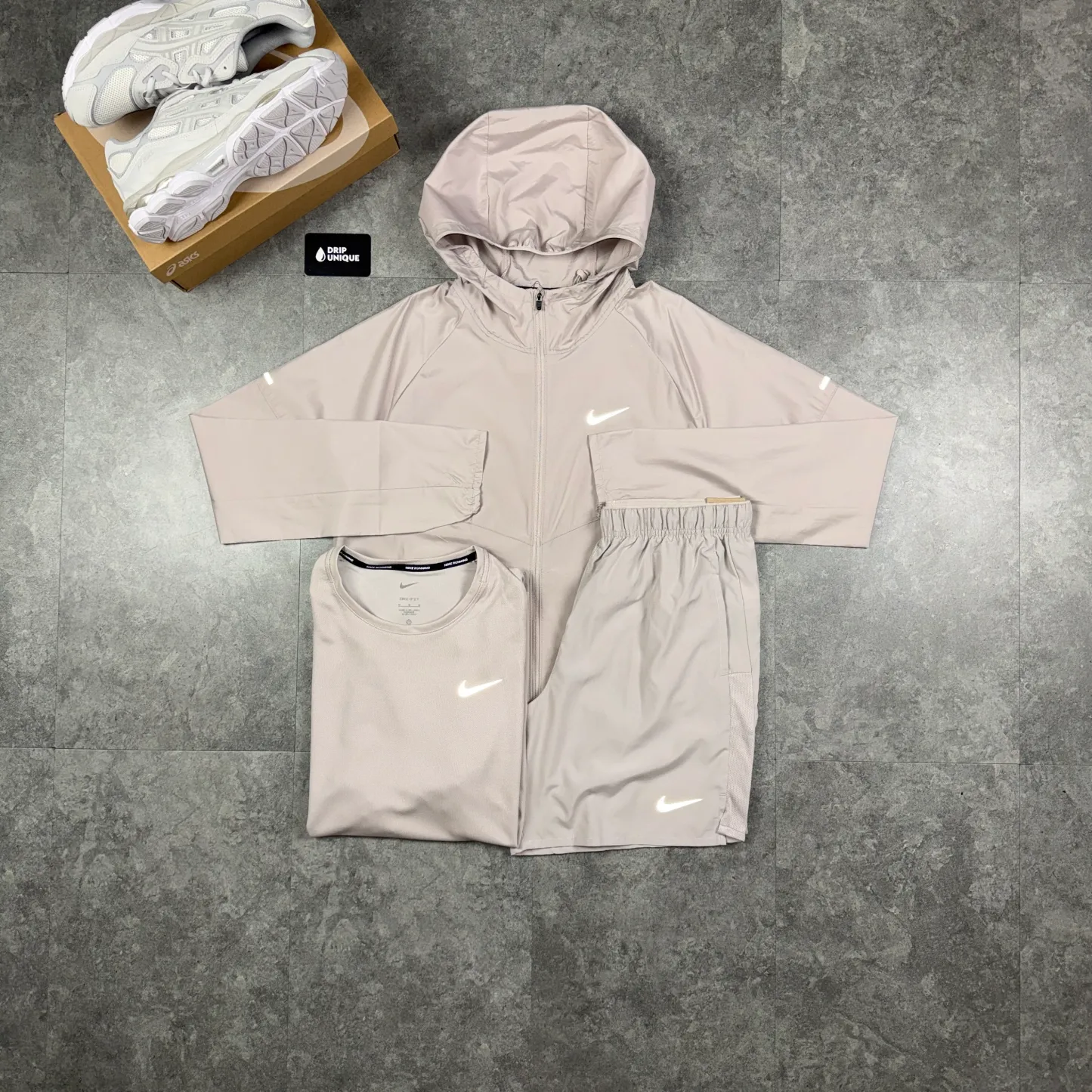 Nike Repel Miler Windrunner Cream Bundle