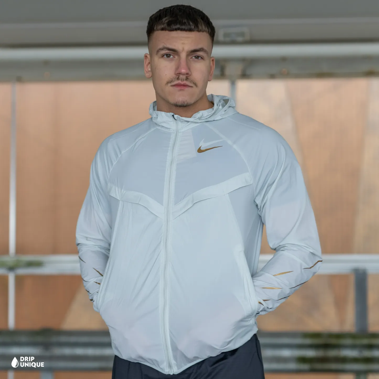 Nike UV Windrunner Jacket White & Gold