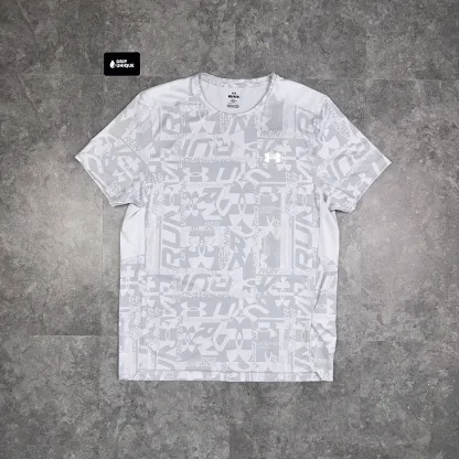 Under Armour Launch Printed T-Shirt Halo Grey