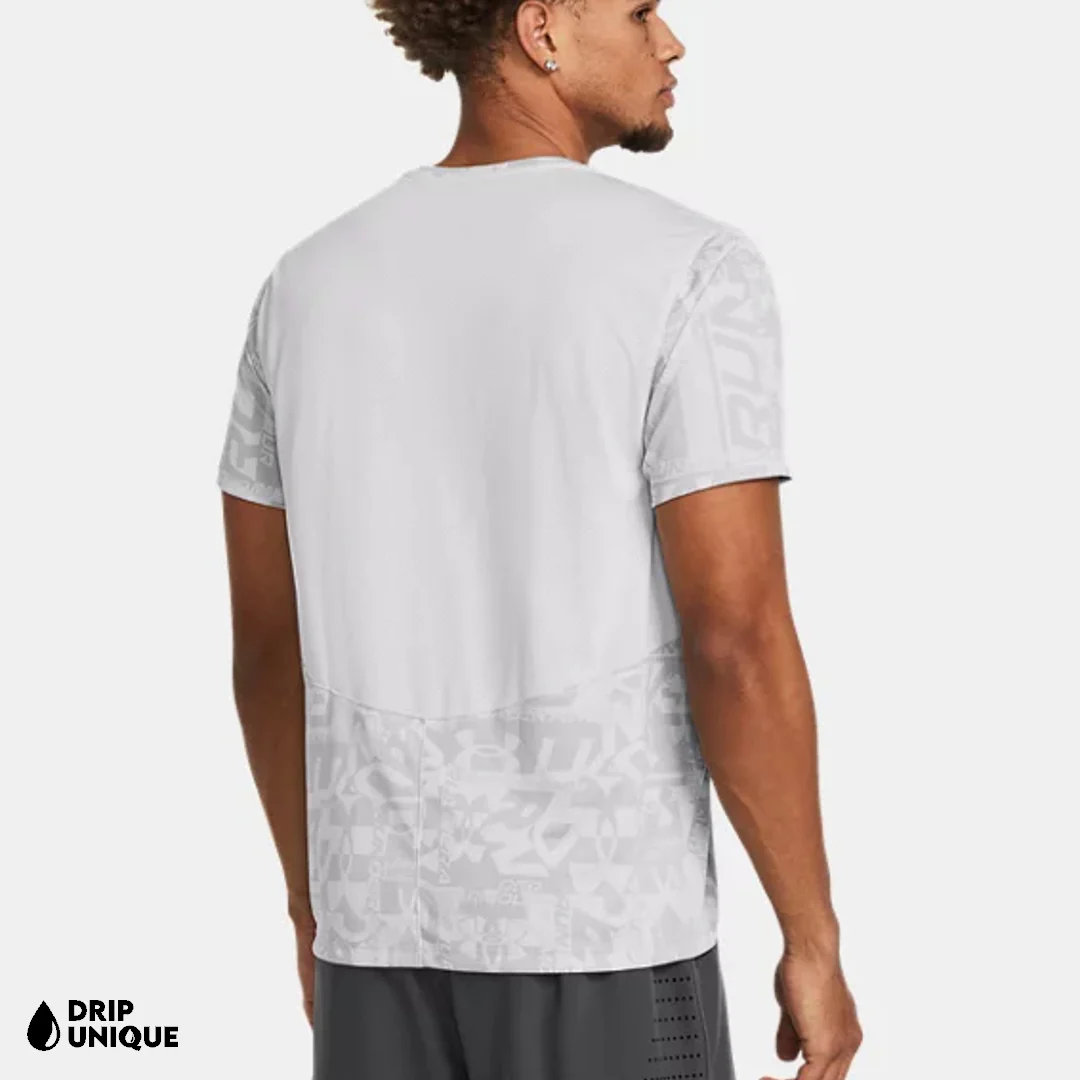 Under Armour Launch Printed T-Shirt Halo Grey