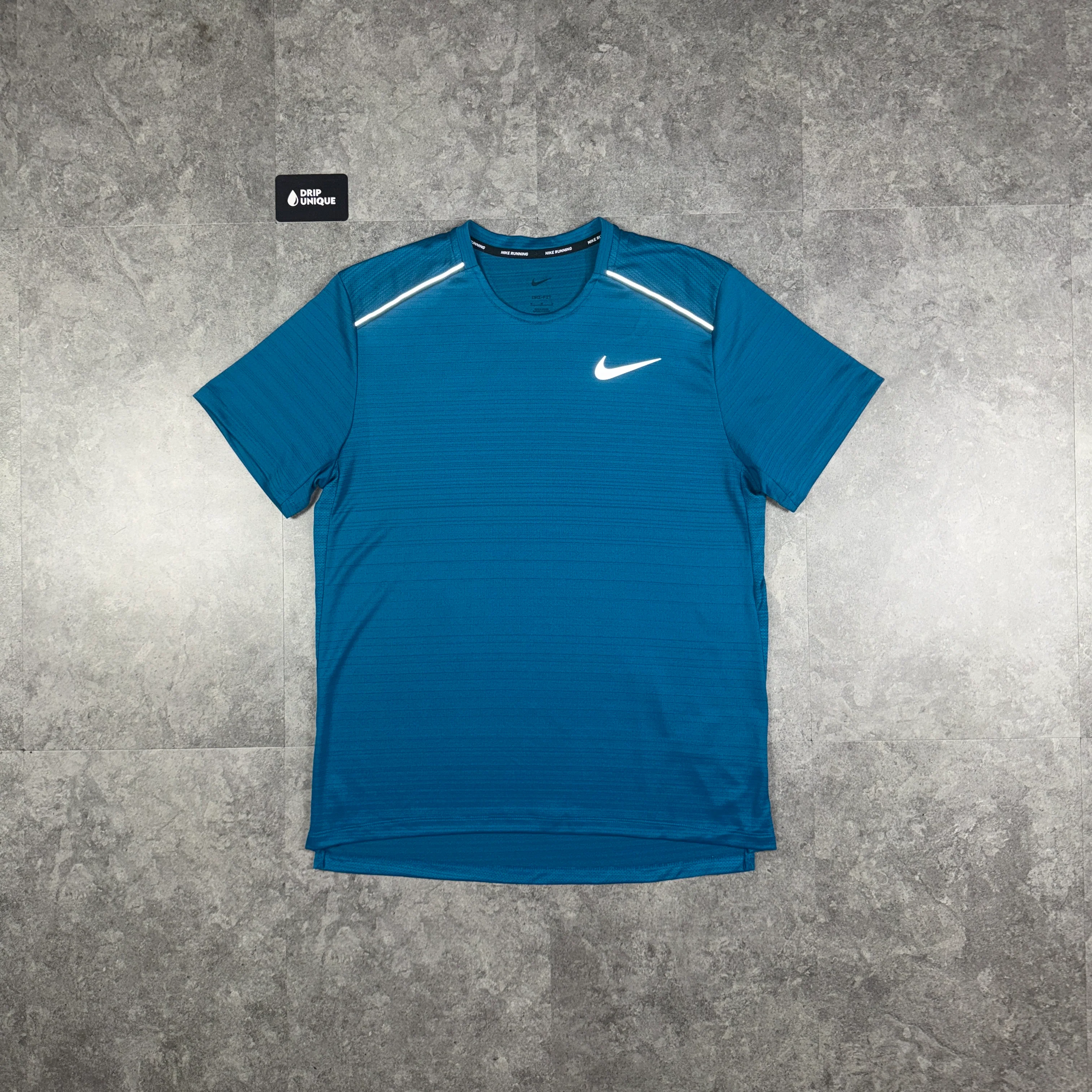 Nike Miler T-Shirt Green Abyss