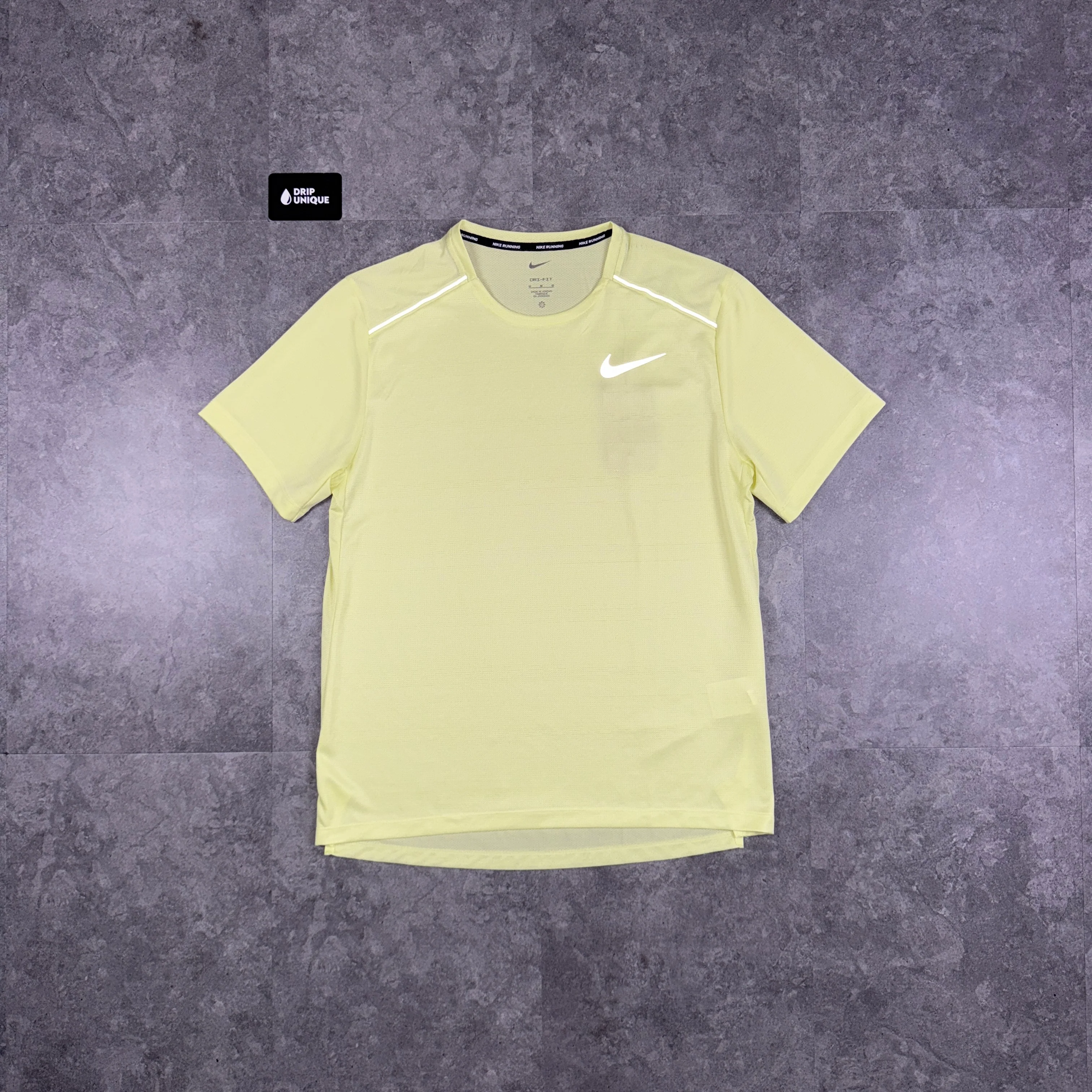 Nike Miler T-Shirt Washed Volt
