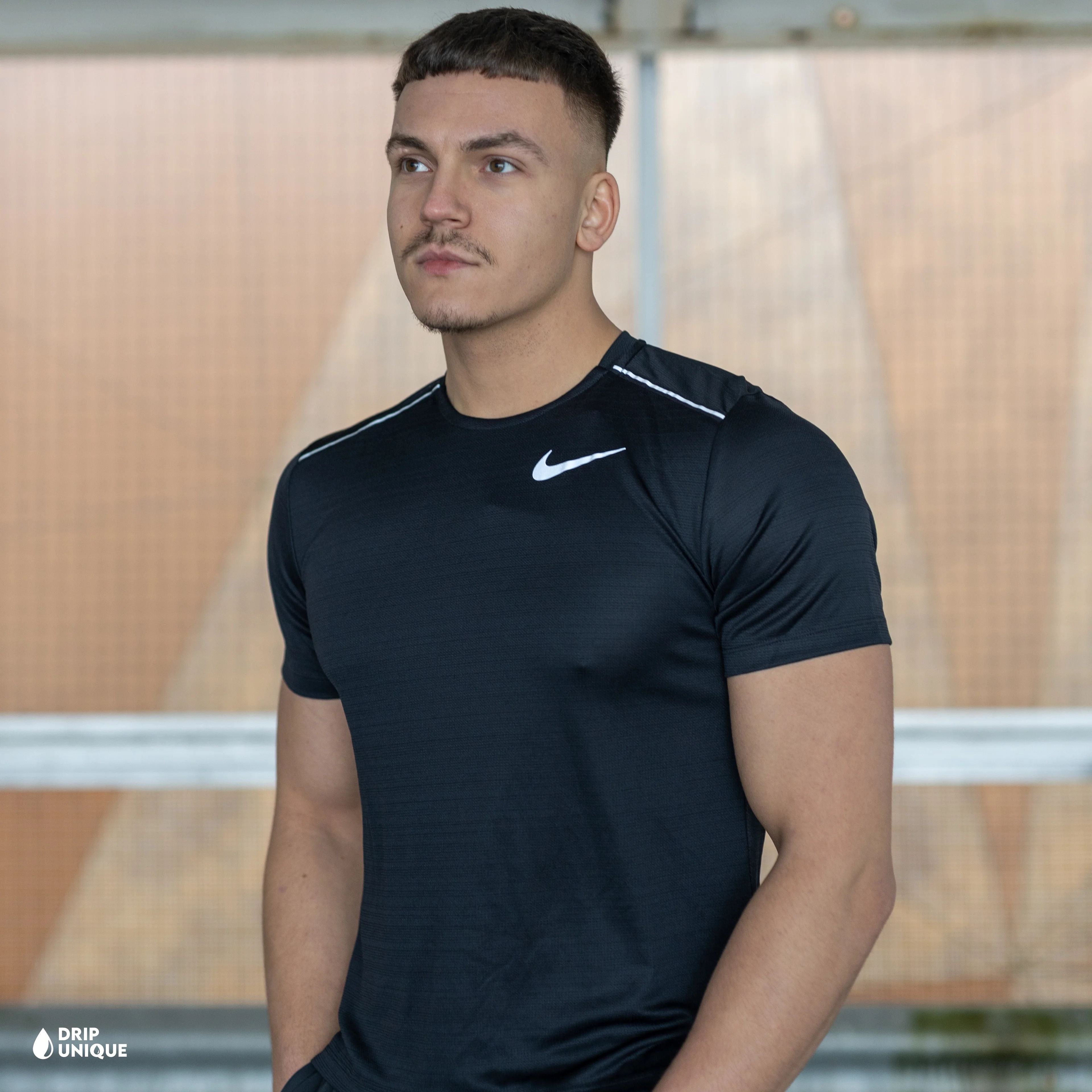 Nike Miler T-Shirt Black