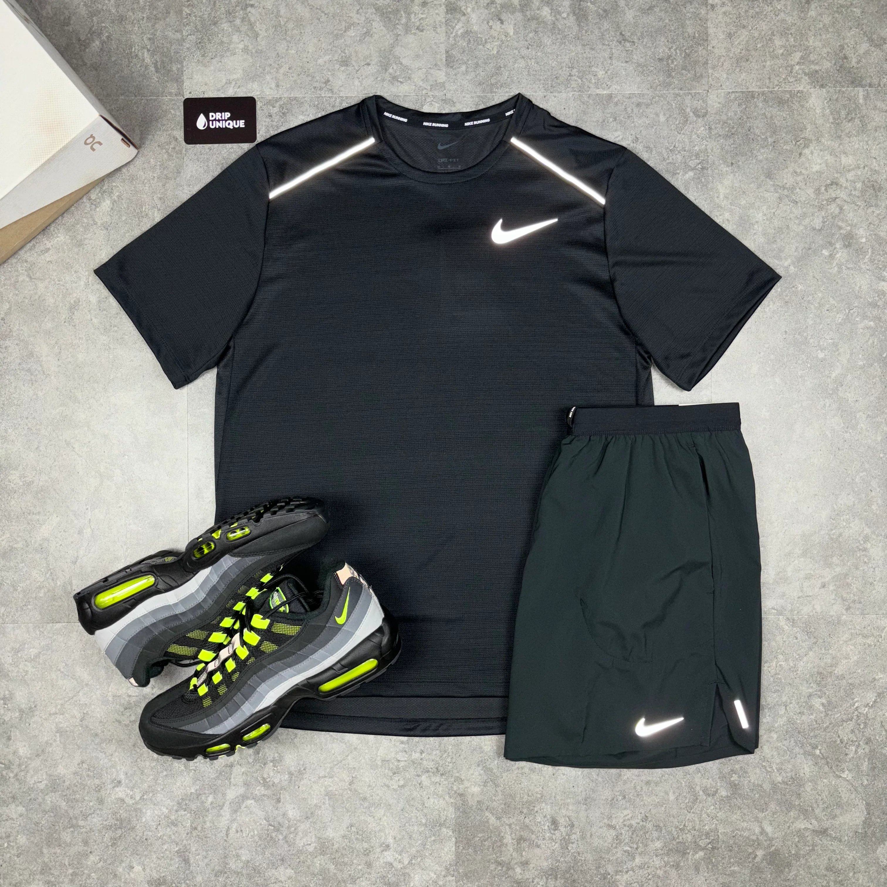 Nike Miler T-Shirt Black