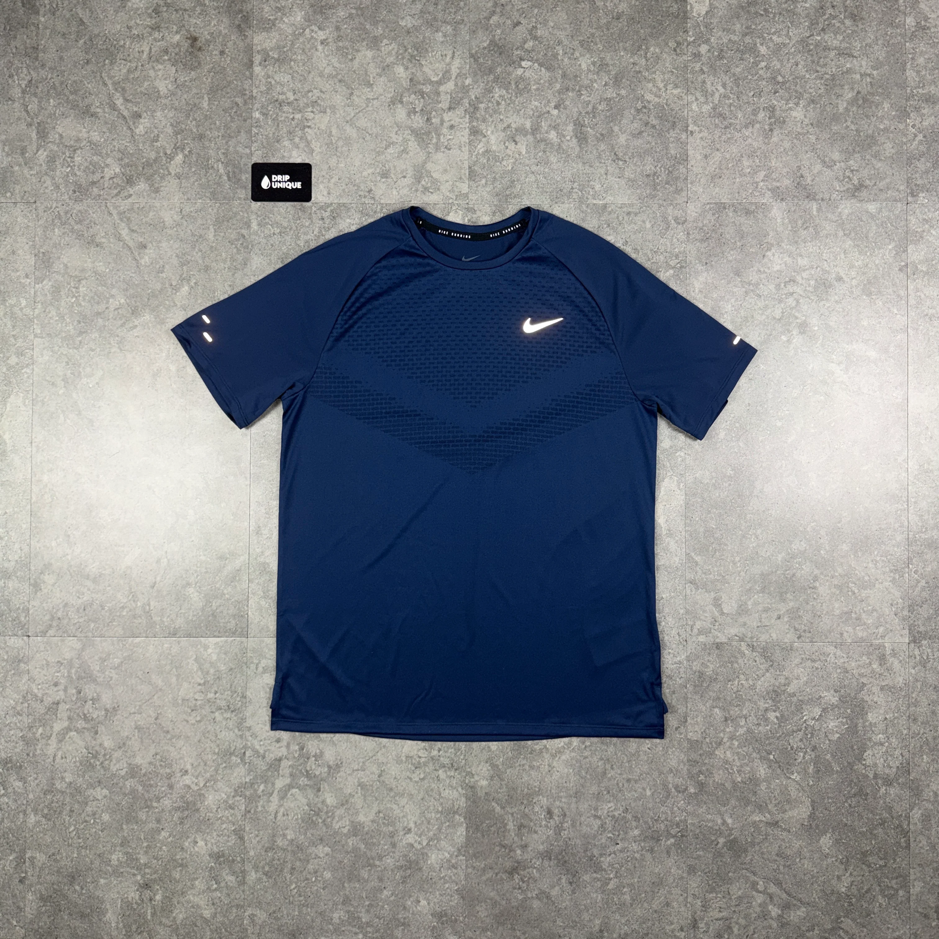 Nike Miler ADV T-Shirt Midnight Navy