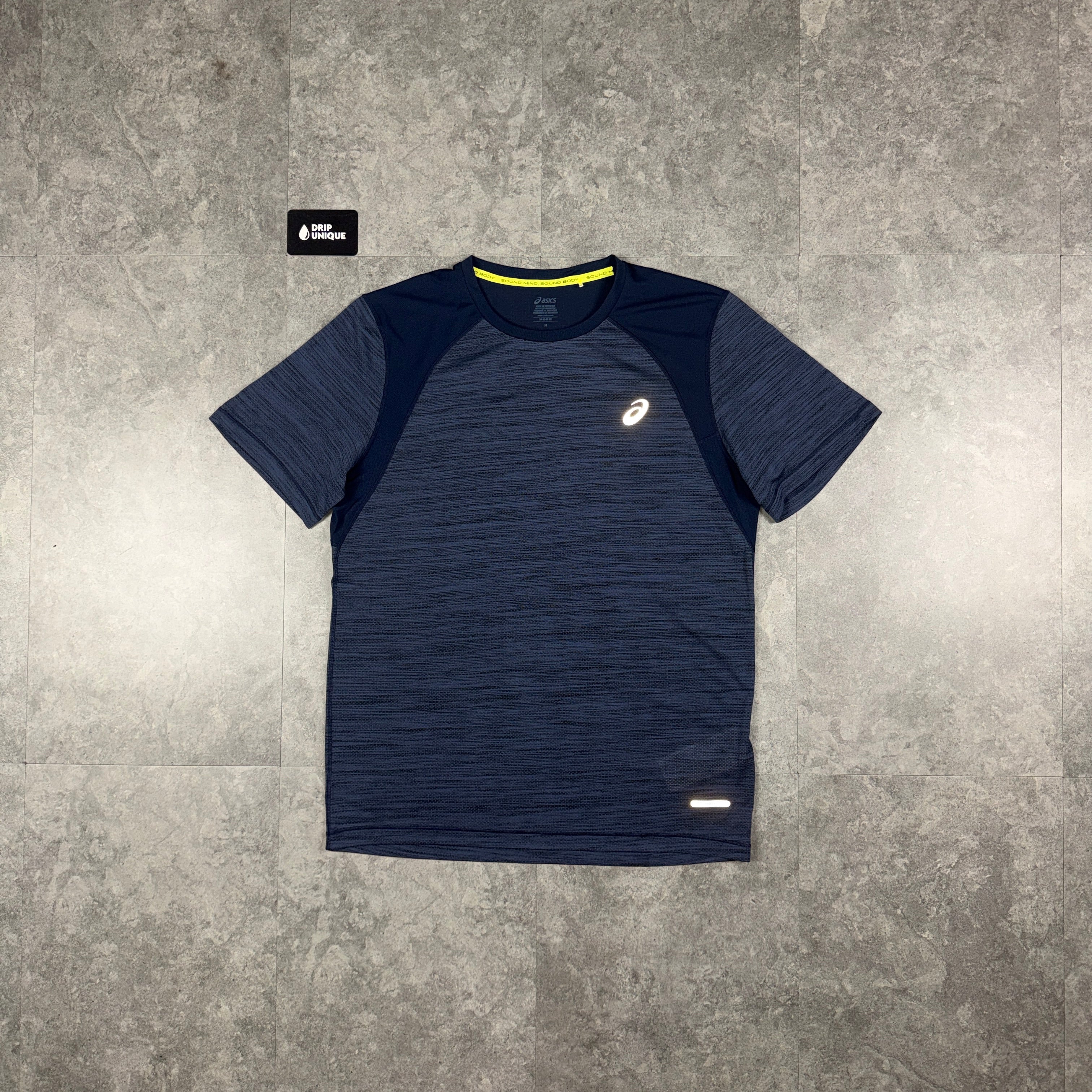 Asics Road T-Shirt Navy Blue