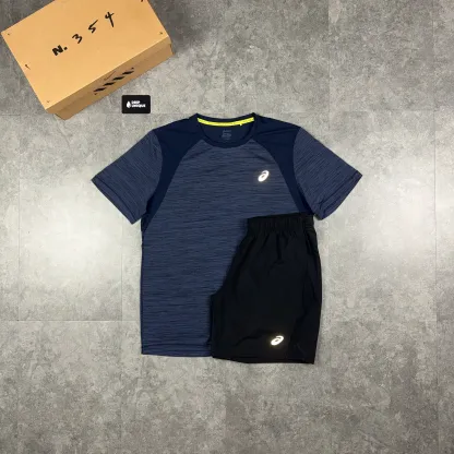 Asics Road T-Shirt Navy Blue