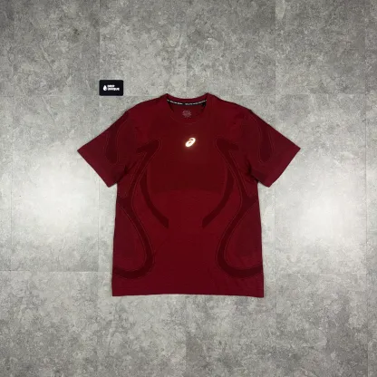 Asics Seamless Performance T-Shirt Maroon