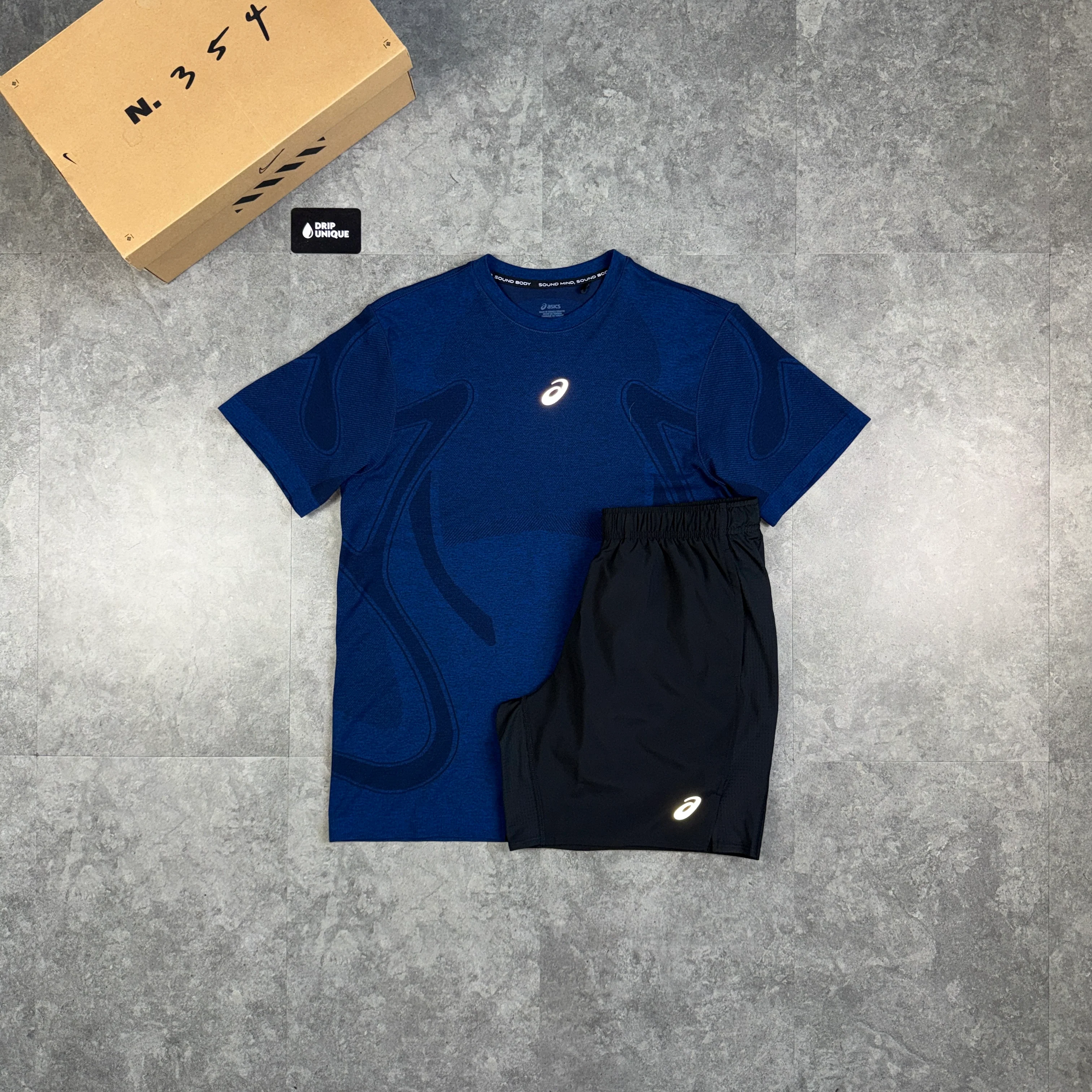 Asics Seamless Performance T-Shirt Midnight Navy