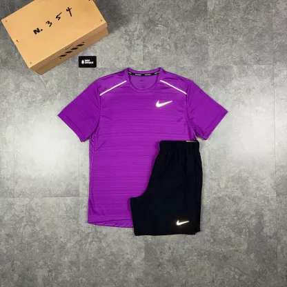 Nike Miler T-Shirt Purple