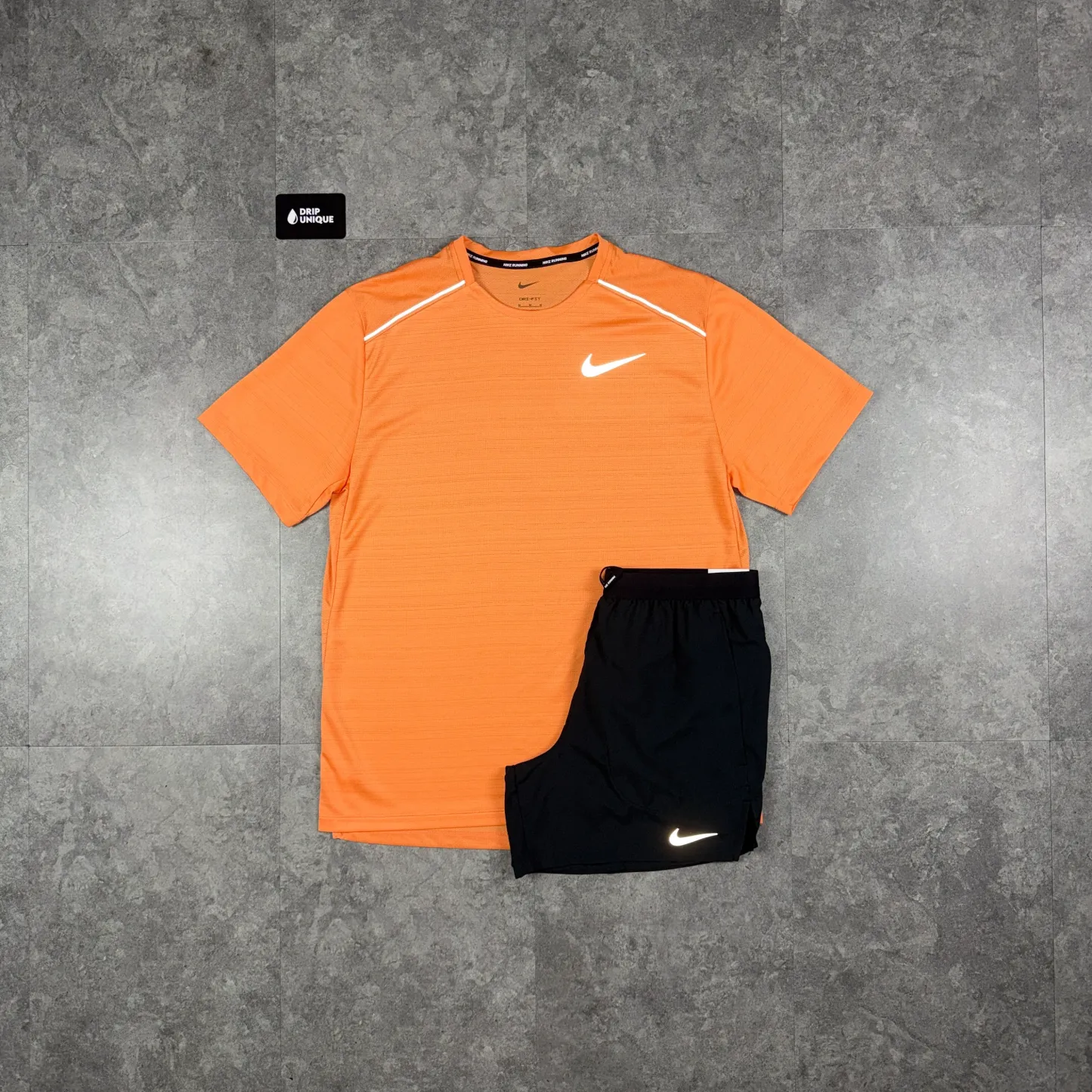 Nike Miler T-Shirt Orange Trance