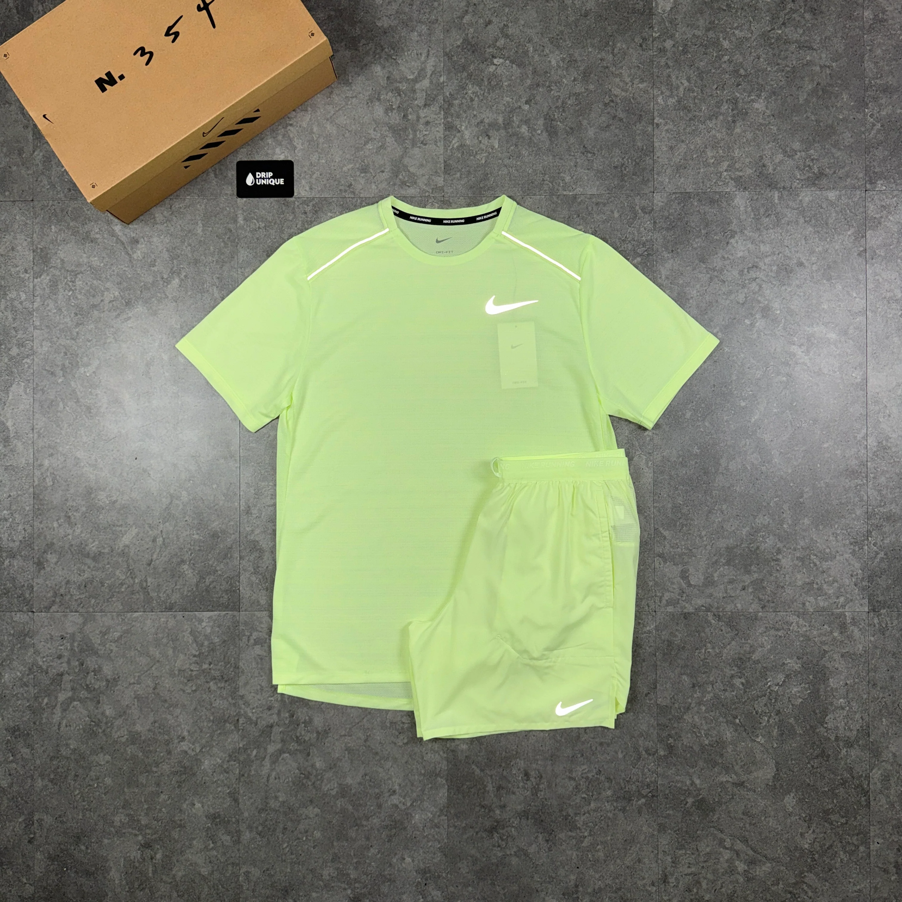 Nike Miler T-Shirt Barely Volt