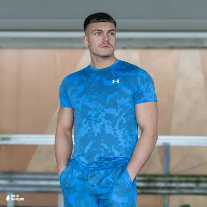 Under Armour Launch Printed T-Shirt Blue