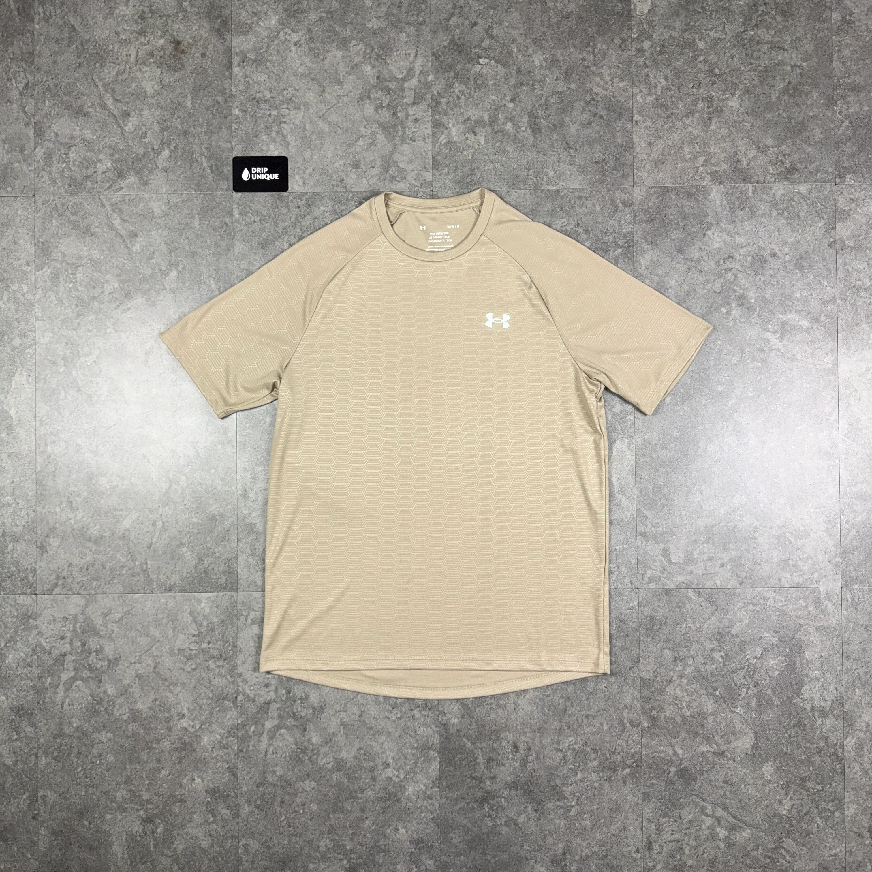 Under Armour Tech Emboss T-Shirt Stone