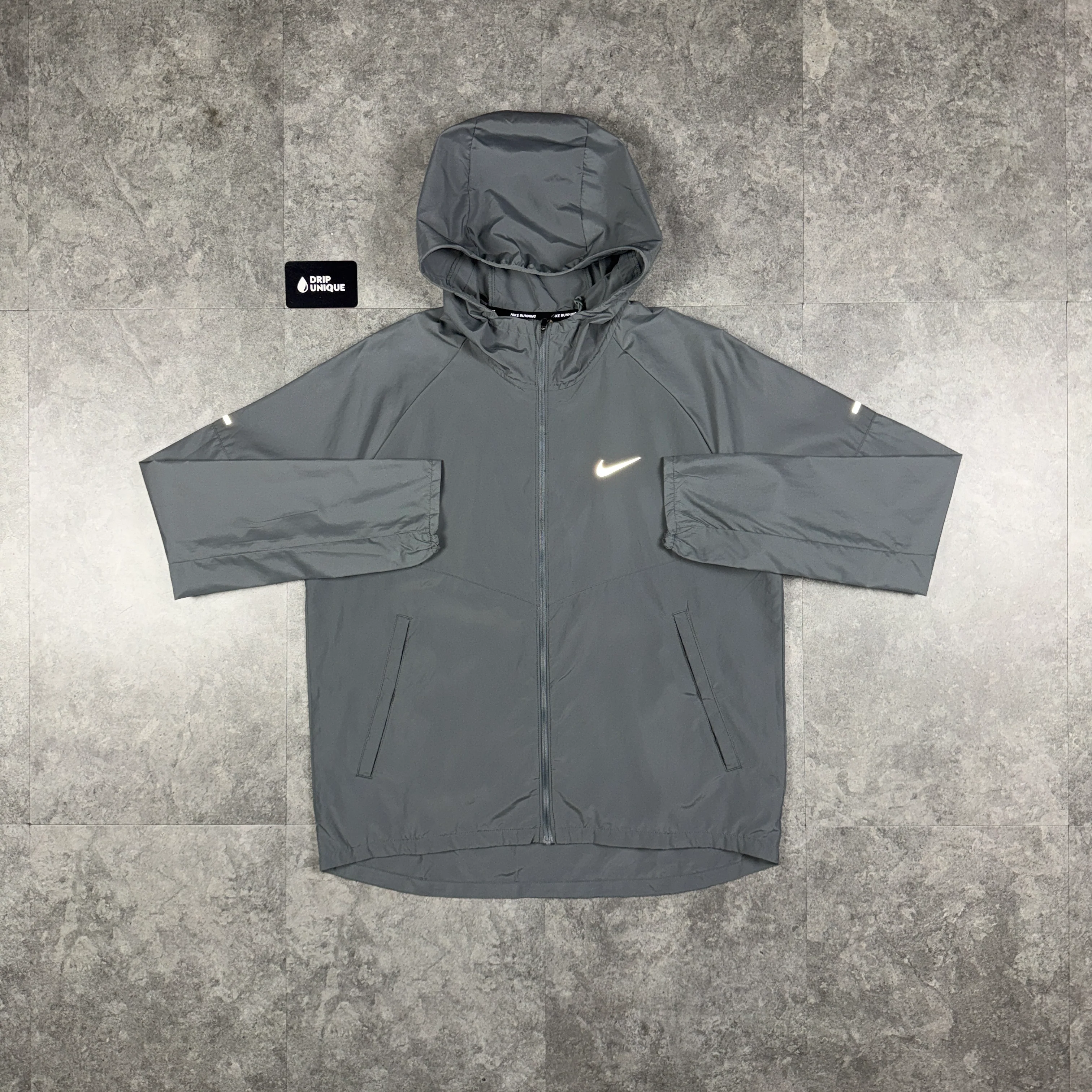 Nike Repel Miler Windrunner Jacket Smoke Grey