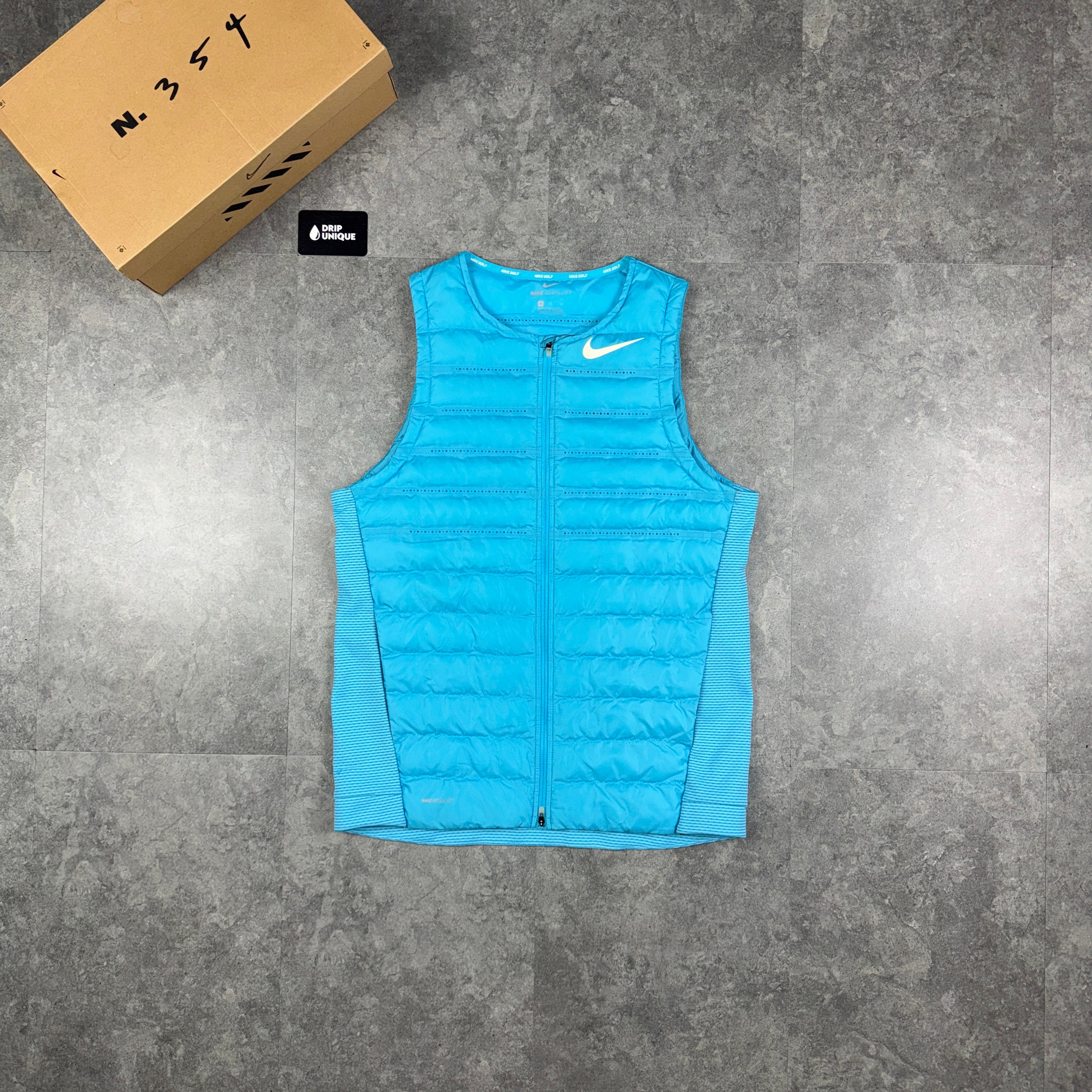 Nike Aeroloft 800 Gilet Blue