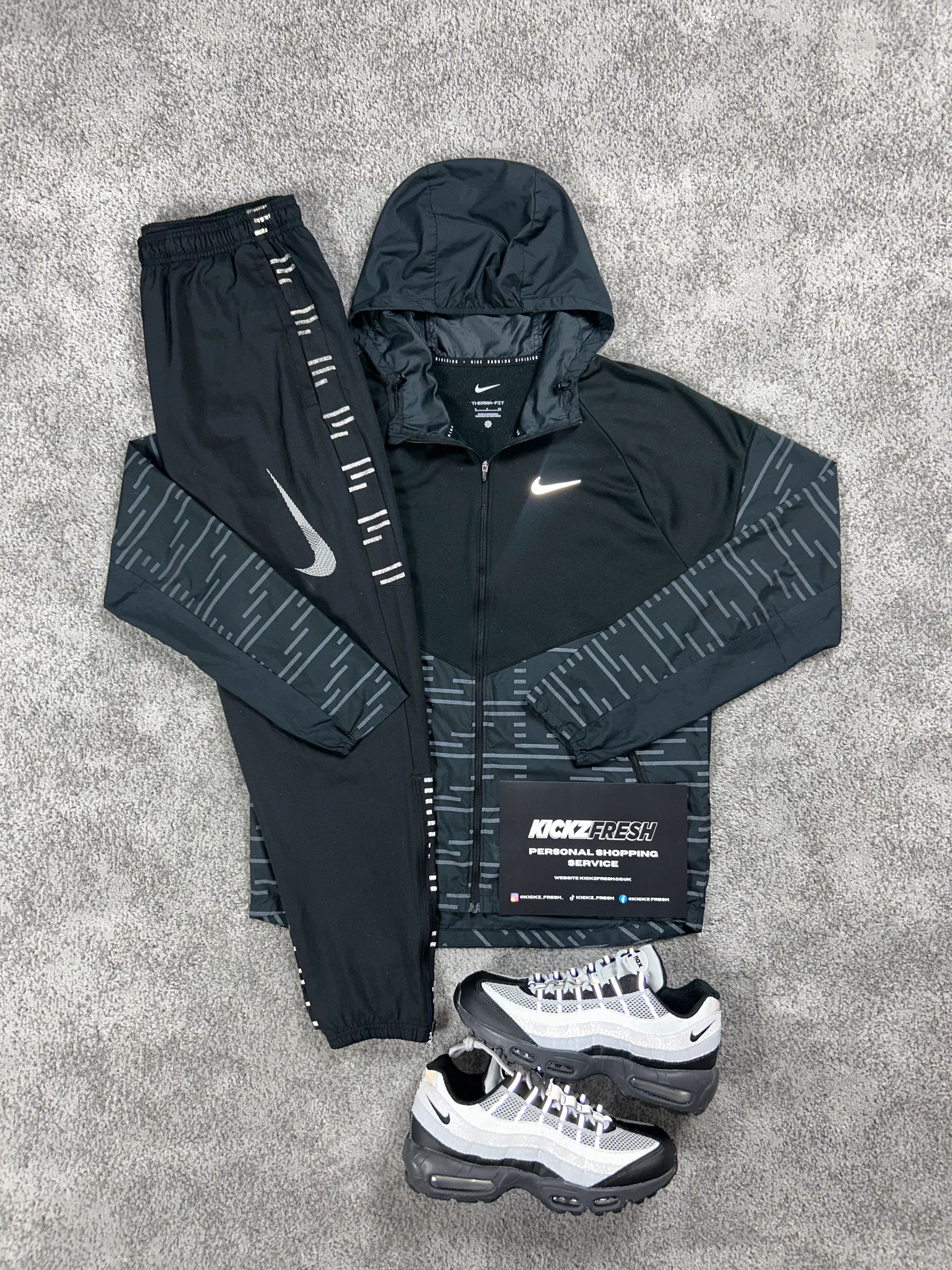 Nike Windrunner Division Black Reflective Tracksuit