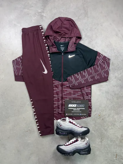 Nike Divison Reflective Burgundy  Beetroot Tracksuit