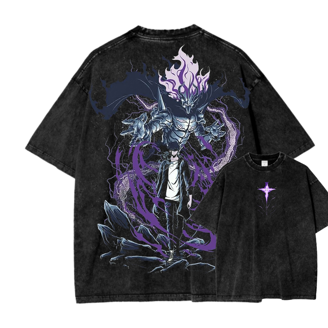 solo leveling Unisex Fit Washed T-Shirt 