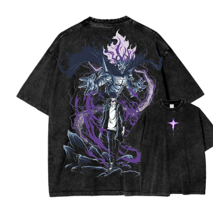 solo leveling Unisex Fit Washed T-Shirt 