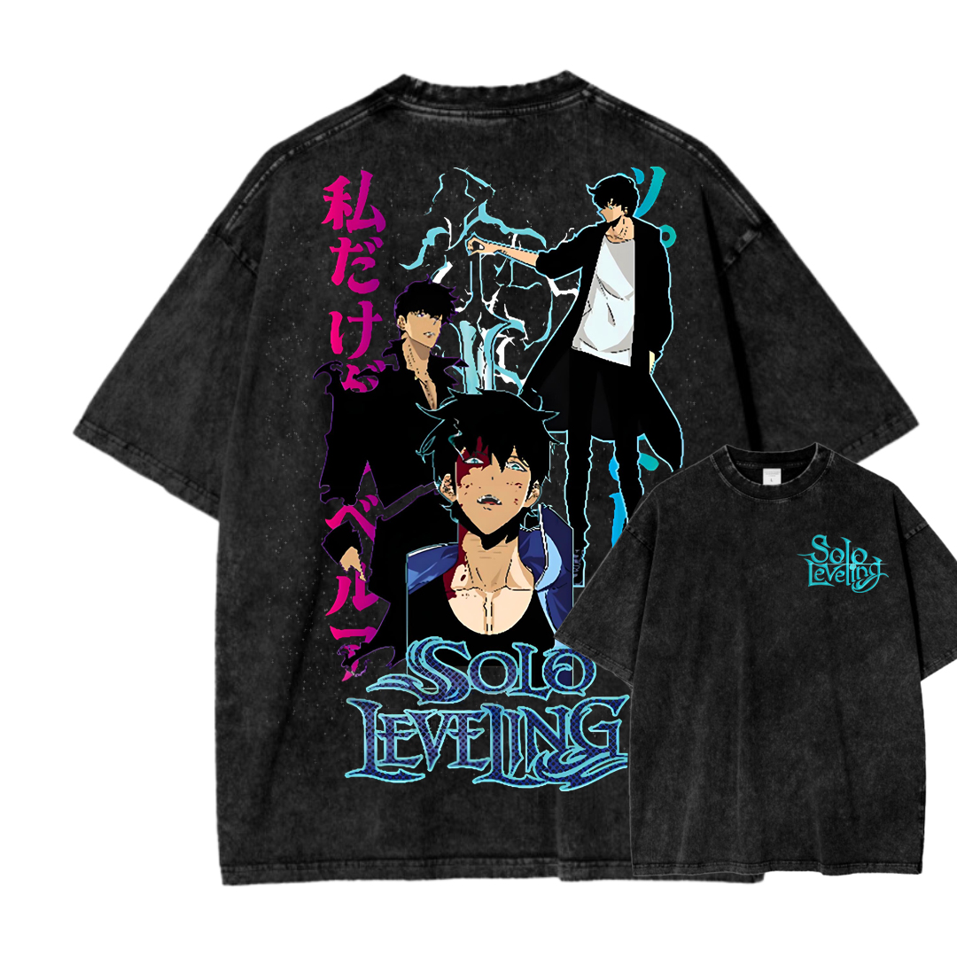 solo leveling Unisex Fit Washed T-Shirt 